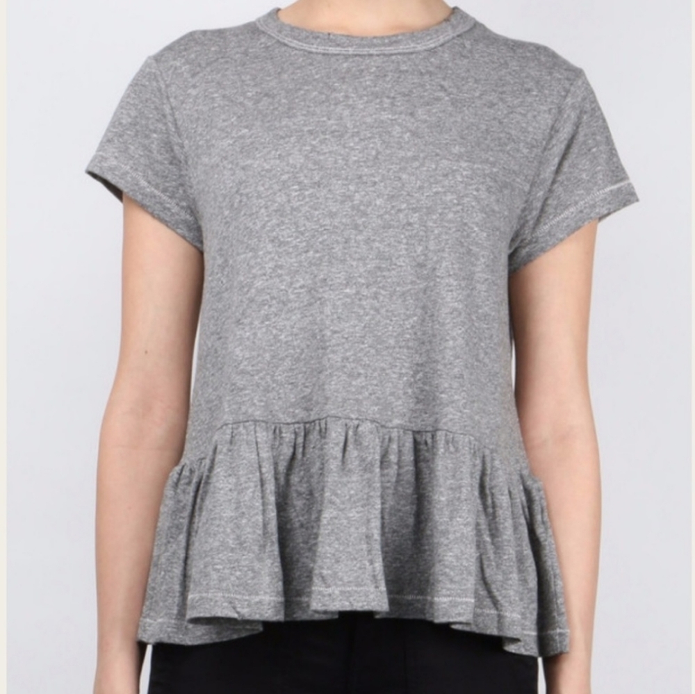 The Great. Ruffle Top Short Sleeve Size 3